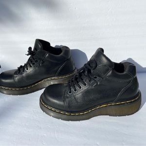 Dr. Martens Black Leather Combat Boots